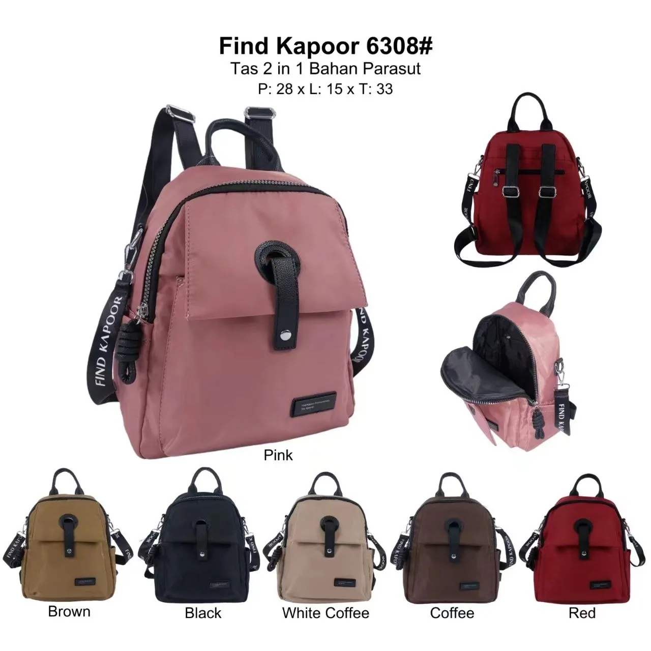Mavis Shop 6308 - Kategori Ransel Fashion